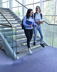 Students on stairs